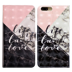 Oil Embossed 3D Drawing Leather Phone Case, For iPhone 7 Plus / 8 Plus