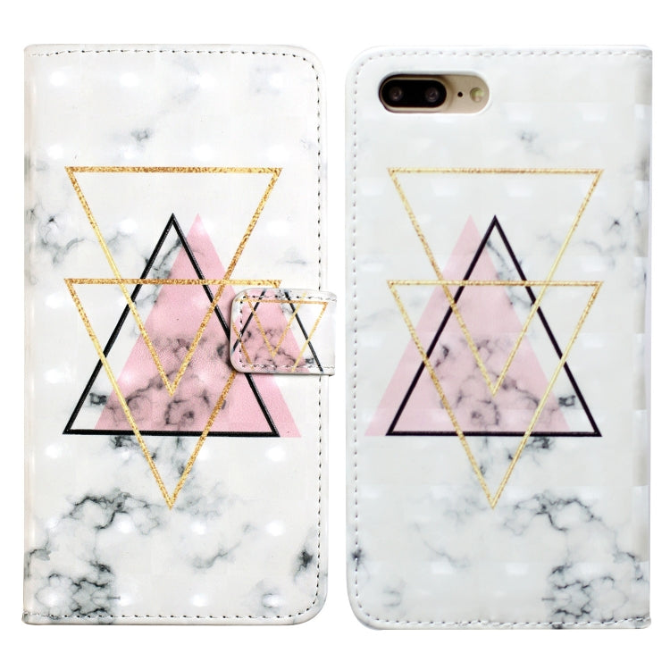 Oil Embossed 3D Drawing Leather Phone Case, For iPhone 7 Plus / 8 Plus