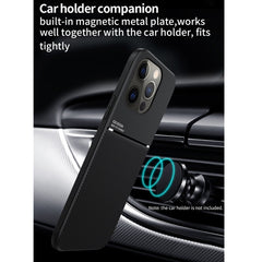 Classic Tilt Strip Grain Magnetic Shockproof PC + TPU Phone Case