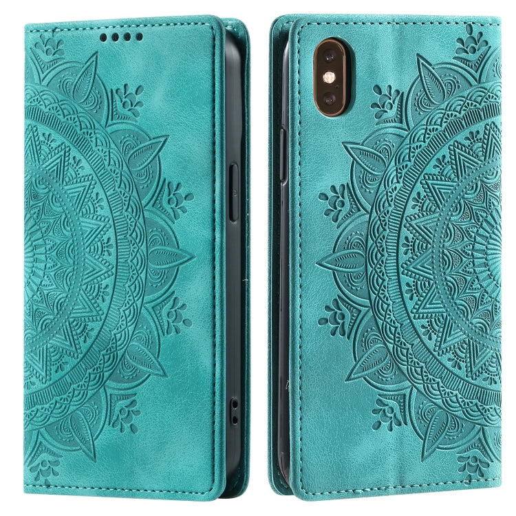 Totem Embossed Magnetic Leather Phone Case, For iPhone XS / S, For iPhone XR, For iPhone XS Max, For iPhone 8 Plus / 7 Plus