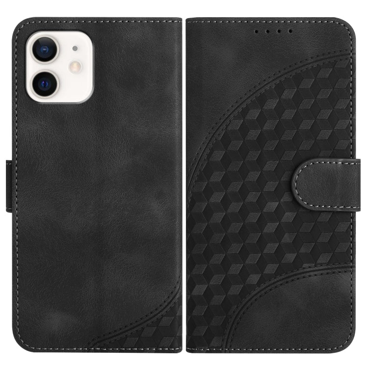 YX0060 Elephant Head Embossed Phone Leather Case with Lanyard, Series 1