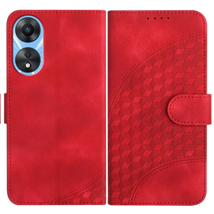 YX0060 Elephant Head Embossed Phone Leather Case with Lanyard, Series 1