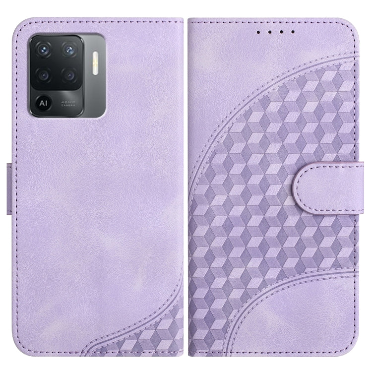 Elephant Head Embossed Phone Leather Case with Lanyard, For OPPO A94 4G/F19 Pro 4G/Reno5 F 4G, For OPPO A94 5G/F19 Pro/F19 Pro+ 5G/A94 4G, For OPPO A54 5G/A74 5G/A93 5G