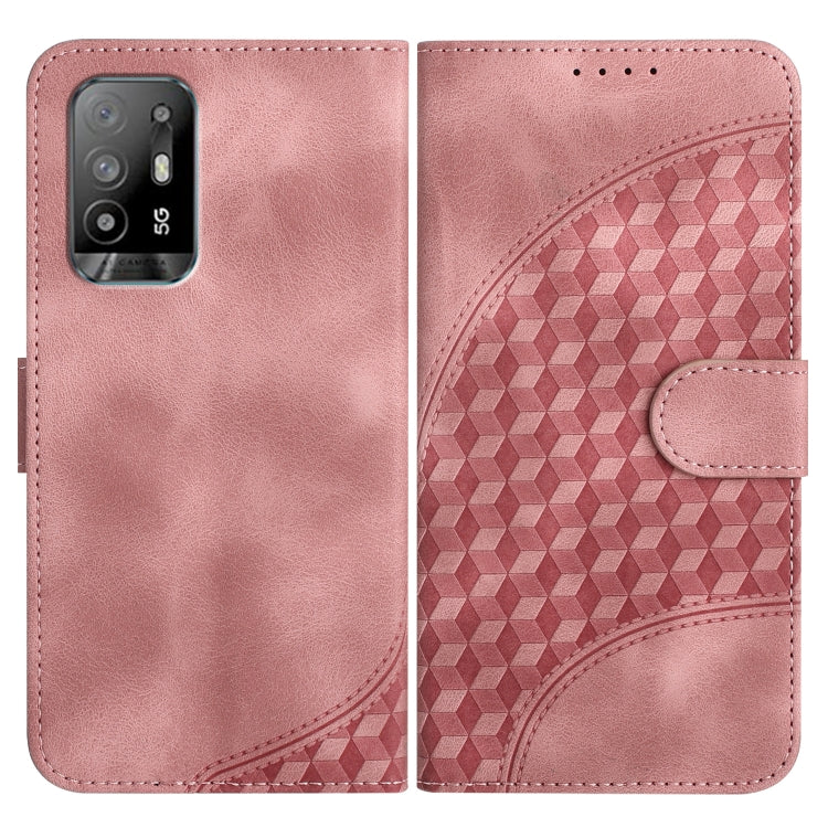 Elephant Head Embossed Phone Leather Case with Lanyard, For OPPO A94 4G/F19 Pro 4G/Reno5 F 4G, For OPPO A94 5G/F19 Pro/F19 Pro+ 5G/A94 4G, For OPPO A54 5G/A74 5G/A93 5G