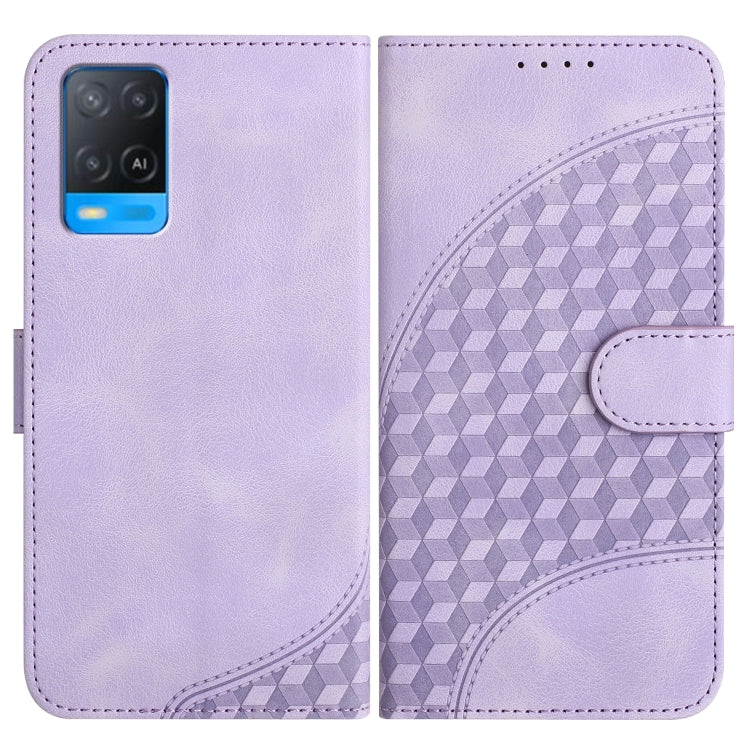 Elephant Head Embossed Phone Leather Case with Lanyard, For OPPO A94 4G/F19 Pro 4G/Reno5 F 4G, For OPPO A94 5G/F19 Pro/F19 Pro+ 5G/A94 4G, For OPPO A54 5G/A74 5G/A93 5G