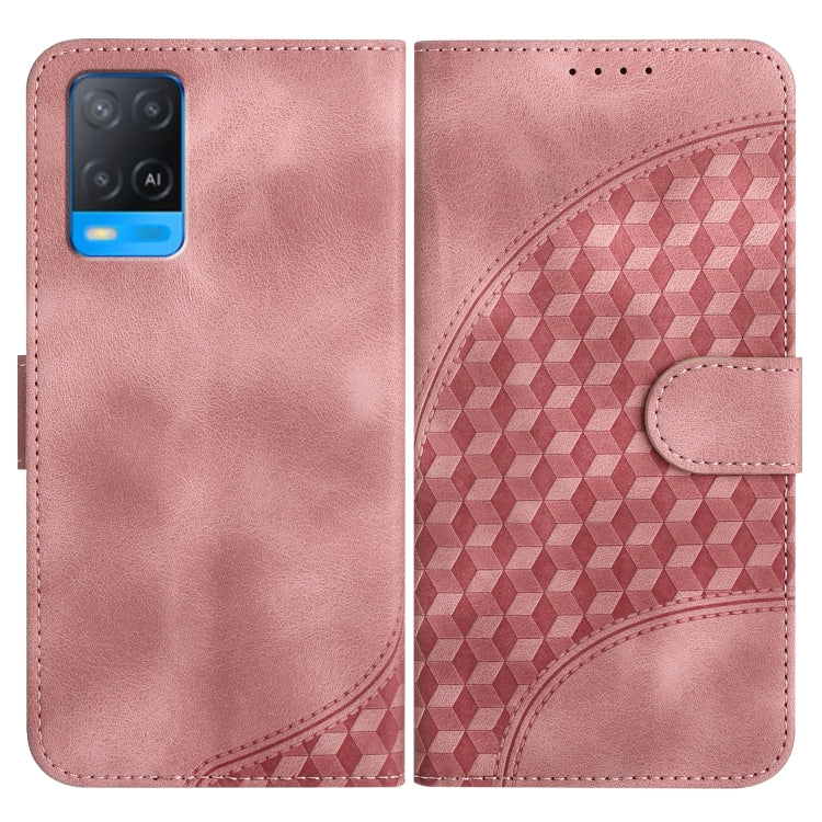 Elephant Head Embossed Phone Leather Case with Lanyard, For OPPO A94 4G/F19 Pro 4G/Reno5 F 4G, For OPPO A94 5G/F19 Pro/F19 Pro+ 5G/A94 4G, For OPPO A54 5G/A74 5G/A93 5G