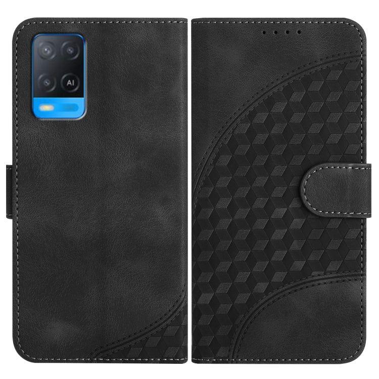 Elephant Head Embossed Phone Leather Case with Lanyard, For OPPO A94 4G/F19 Pro 4G/Reno5 F 4G, For OPPO A94 5G/F19 Pro/F19 Pro+ 5G/A94 4G, For OPPO A54 5G/A74 5G/A93 5G