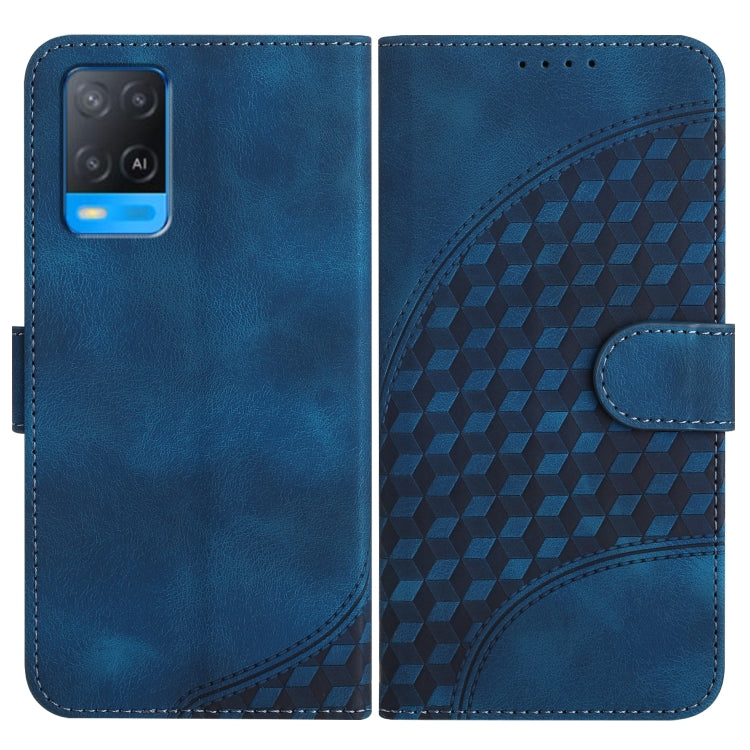 Elephant Head Embossed Phone Leather Case with Lanyard, For OPPO A94 4G/F19 Pro 4G/Reno5 F 4G, For OPPO A94 5G/F19 Pro/F19 Pro+ 5G/A94 4G, For OPPO A54 5G/A74 5G/A93 5G