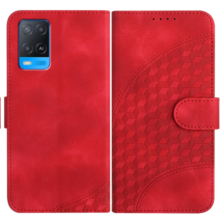 Elephant Head Embossed Phone Leather Case with Lanyard, For OPPO A94 4G/F19 Pro 4G/Reno5 F 4G, For OPPO A94 5G/F19 Pro/F19 Pro+ 5G/A94 4G, For OPPO A54 5G/A74 5G/A93 5G