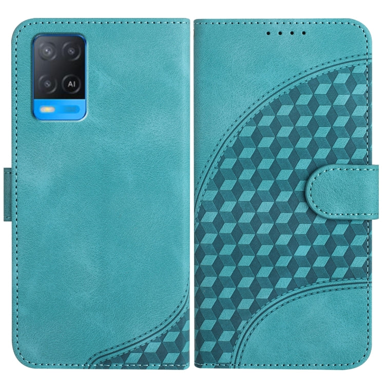 Elephant Head Embossed Phone Leather Case with Lanyard, For OPPO A94 4G/F19 Pro 4G/Reno5 F 4G, For OPPO A94 5G/F19 Pro/F19 Pro+ 5G/A94 4G, For OPPO A54 5G/A74 5G/A93 5G