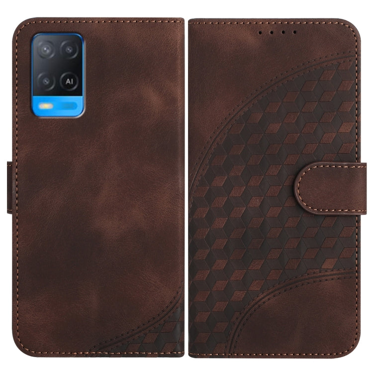 Elephant Head Embossed Phone Leather Case with Lanyard, For OPPO A94 4G/F19 Pro 4G/Reno5 F 4G, For OPPO A94 5G/F19 Pro/F19 Pro+ 5G/A94 4G, For OPPO A54 5G/A74 5G/A93 5G