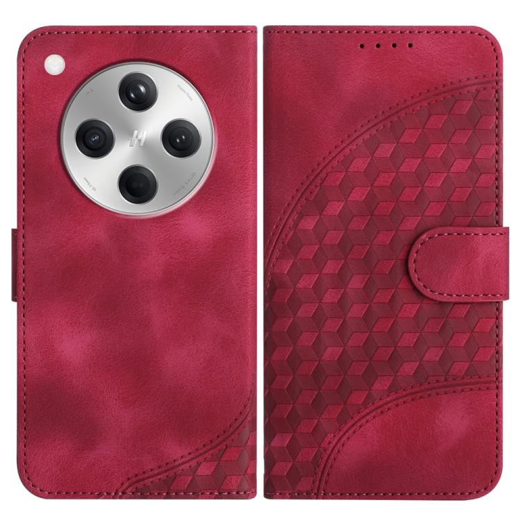 Elephant Head Embossed Phone Leather Case with Lanyard, For OPPO A5 Pro 5G, For OPPO Reno13 F 4G / 5G, For OPPO Find X8