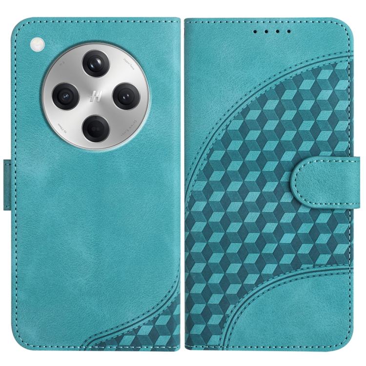 Elephant Head Embossed Phone Leather Case with Lanyard, For OPPO A5 Pro 5G, For OPPO Reno13 F 4G / 5G, For OPPO Find X8