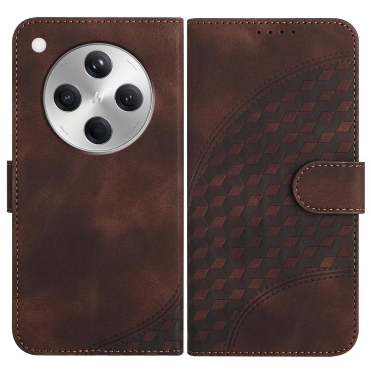 Elephant Head Embossed Phone Leather Case with Lanyard, For OPPO A5 Pro 5G, For OPPO Reno13 F 4G / 5G, For OPPO Find X8