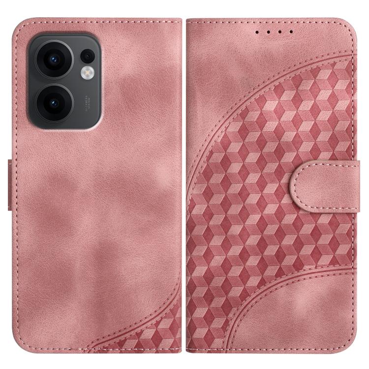 Elephant Head Embossed Phone Leather Case with Lanyard, For OPPO A5 Pro 5G, For OPPO Reno13 F 4G / 5G, For OPPO Find X8