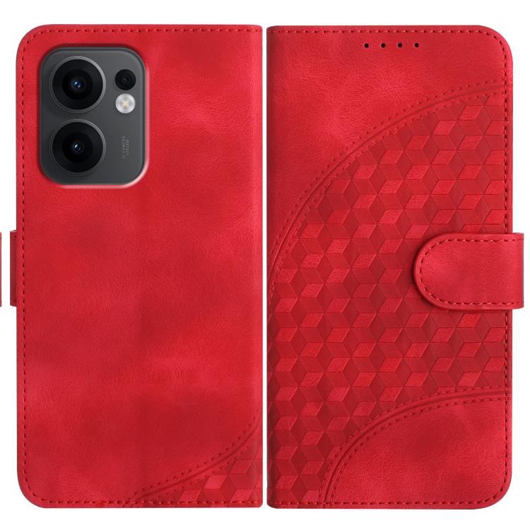Elephant Head Embossed Phone Leather Case with Lanyard, For OPPO A5 Pro 5G, For OPPO Reno13 F 4G / 5G, For OPPO Find X8