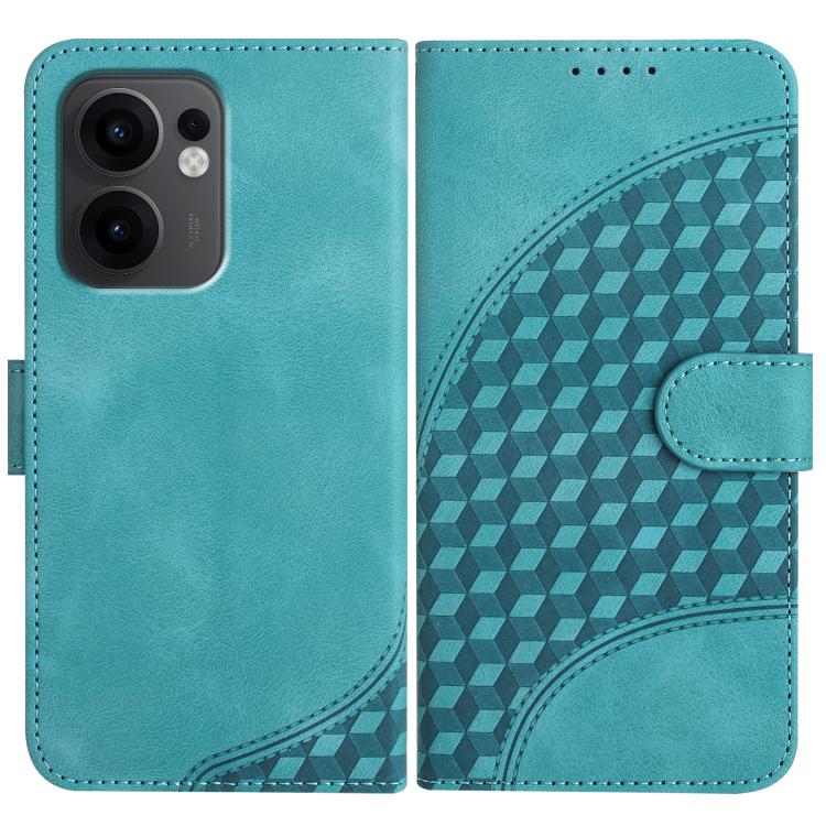 Elephant Head Embossed Phone Leather Case with Lanyard, For OPPO A5 Pro 5G, For OPPO Reno13 F 4G / 5G, For OPPO Find X8