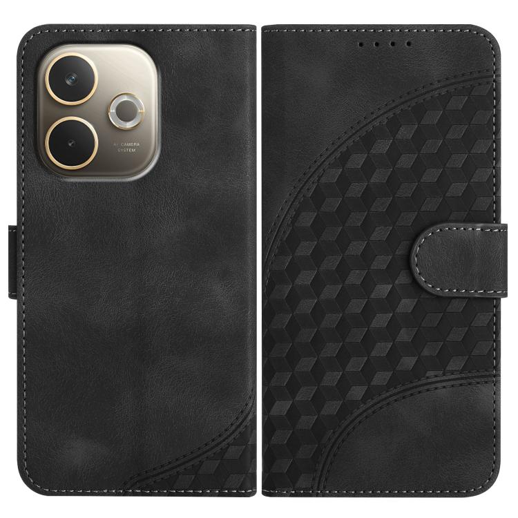 Elephant Head Embossed Phone Leather Case with Lanyard, For OPPO A5 Pro 5G, For OPPO Reno13 F 4G / 5G, For OPPO Find X8