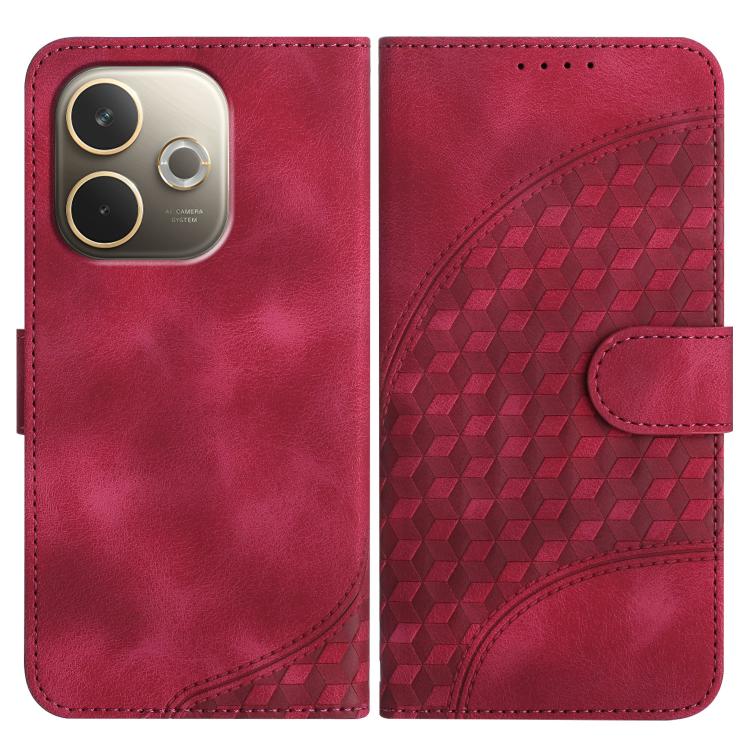 Elephant Head Embossed Phone Leather Case with Lanyard, For OPPO A5 Pro 5G, For OPPO Reno13 F 4G / 5G, For OPPO Find X8