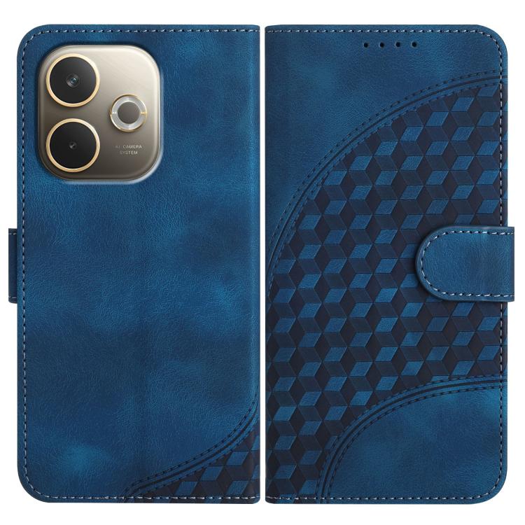 Elephant Head Embossed Phone Leather Case with Lanyard, For OPPO A5 Pro 5G, For OPPO Reno13 F 4G / 5G, For OPPO Find X8