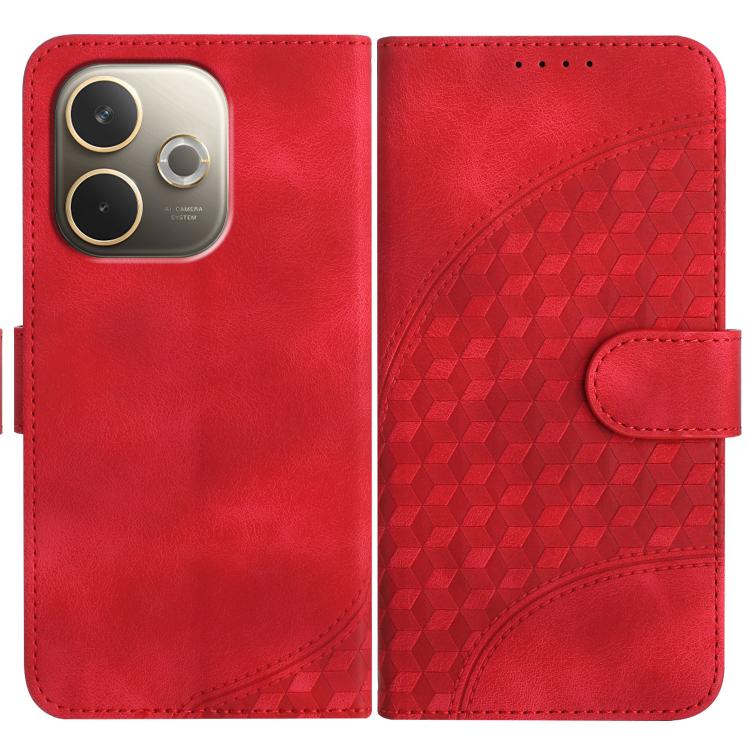 Elephant Head Embossed Phone Leather Case with Lanyard, For OPPO A5 Pro 5G, For OPPO Reno13 F 4G / 5G, For OPPO Find X8