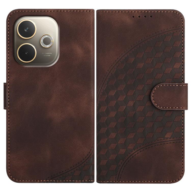 Elephant Head Embossed Phone Leather Case with Lanyard, For OPPO A5 Pro 5G, For OPPO Reno13 F 4G / 5G, For OPPO Find X8