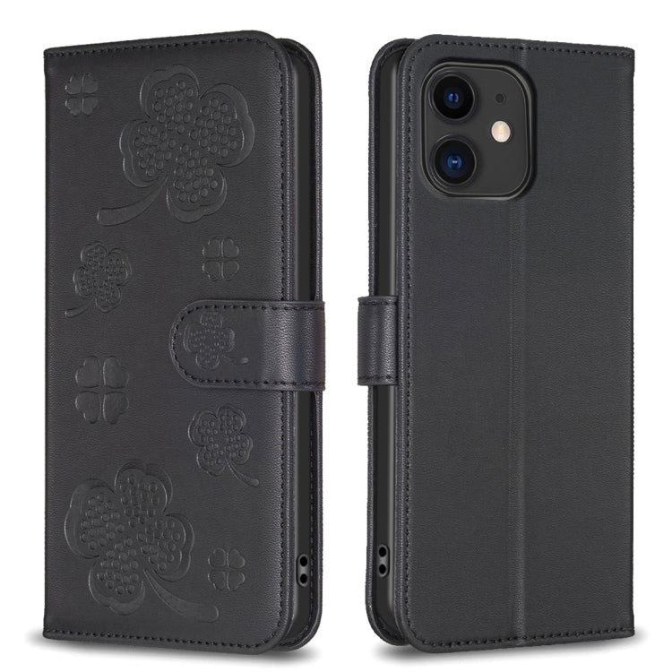 Four-leaf Embossed Leather Phone Case, Series 1