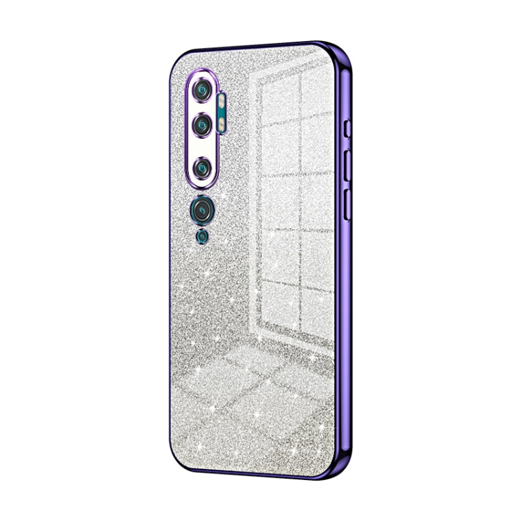 Gradient Glitter Powder Electroplated Phone Case, For Xiaomi Mi CC9 Pro / Mi Note 10, For Xiaomi Mi CC9e / Mi A3, For Xiaomi Mi 9