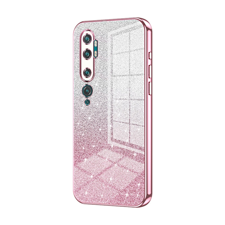 Gradient Glitter Powder Electroplated Phone Case, For Xiaomi Mi CC9 Pro / Mi Note 10, For Xiaomi Mi CC9e / Mi A3, For Xiaomi Mi 9