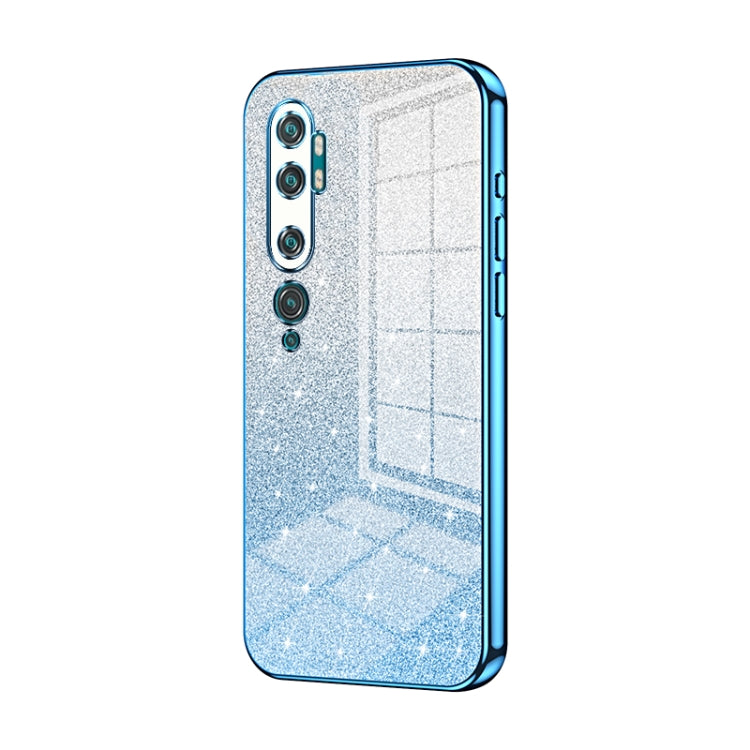 Gradient Glitter Powder Electroplated Phone Case, For Xiaomi Mi CC9 Pro / Mi Note 10, For Xiaomi Mi CC9e / Mi A3, For Xiaomi Mi 9