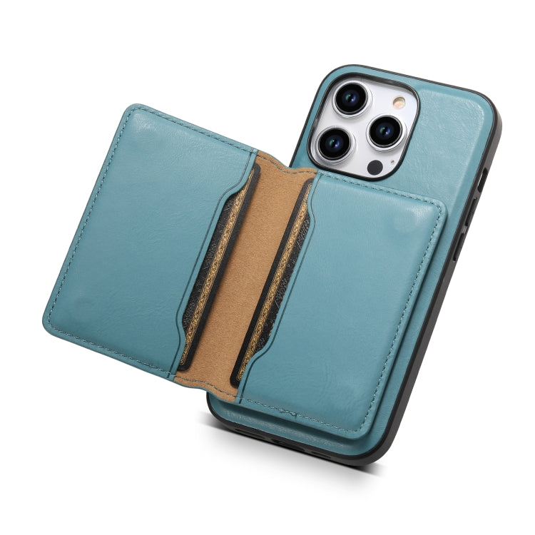 Denior Cowhide Texture Leather MagSafe Detachable Wallet Phone Case, Series 1