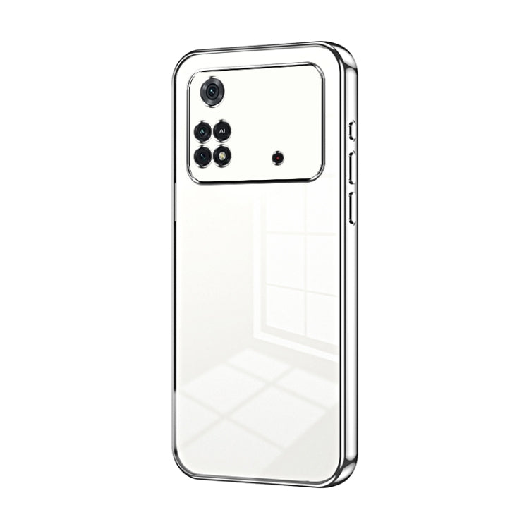 Transparent Plating Fine Hole Phone Case, For Xiaomi Civi / Civi 1S, For Xiaomi Poco M4 Pro, For Xiaomi Poco X4 Pro 5G, For Xiaomi 12 / 12X