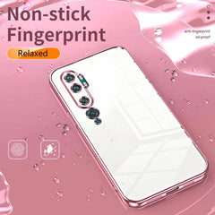 Transparent Plating Fine Hole Phone Case, For Xiaomi Mi CC9 Pro / Mi Note 10, For Xiaomi Mi CC9e / Mi A3, For Xiaomi Mi 9