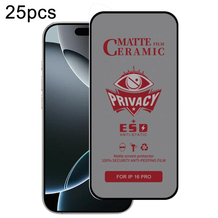 25pcs Full Coverage Frosted Privacy Ceramic Film