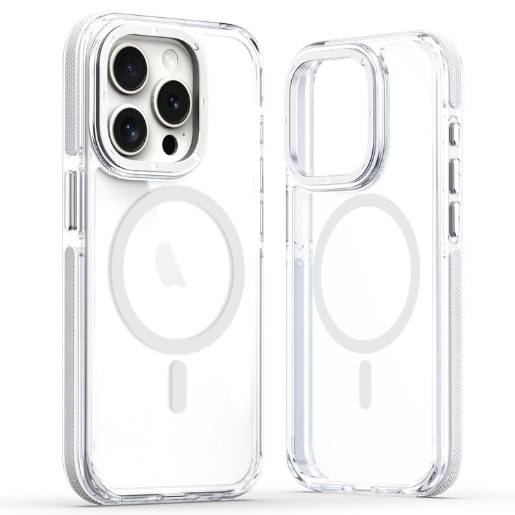Dual-Color Clear Acrylic Hybrid TPU MagSafe Phone Case, For iPhone 11 Pro Max, For iPhone 11, For iPhone 11 Pro