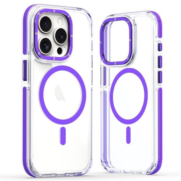 Dual-Color Clear Acrylic Hybrid TPU MagSafe Phone Case, For iPhone 11 Pro Max, For iPhone 11, For iPhone 11 Pro