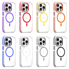 Dual-Color Clear Acrylic Hybrid TPU MagSafe Phone Case, For iPhone 11 Pro Max, For iPhone 11, For iPhone 11 Pro