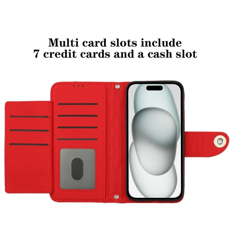 Rhombic Texture Flip Leather Phone Case with Lanyard, For iPhone XS Max, For iPhone 8 Plus / 7 Plus / 6s Plus