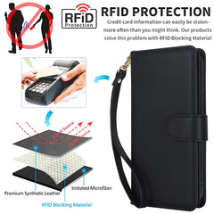 Multi-Card Wallet RFID Leather Phone Case, For iPhone 11 Pro Max, For iPhone 11, For iPhone 11 Pro