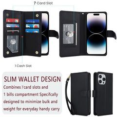 Multi-Card Wallet RFID Leather Phone Case, Series 1