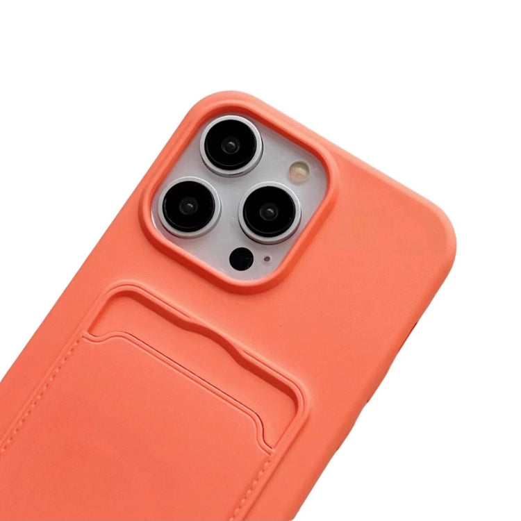 Card Slot Liquid Silicone Phone Case with Lanyard, For iPhone XS / X
