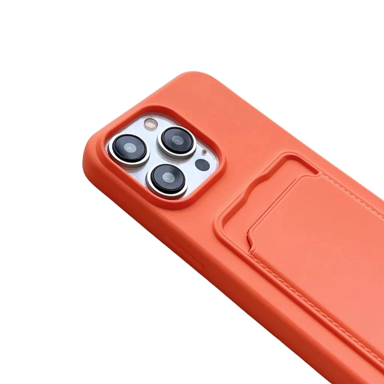 Card Slot Liquid Silicone Phone Case with Lanyard, For iPhone XS / X