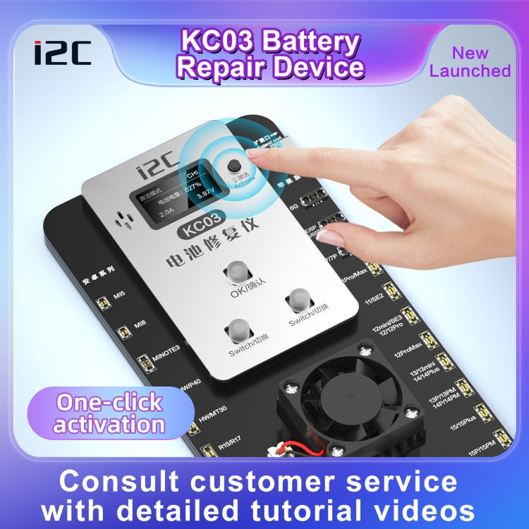 i2C KC03 Multi-function Battery Activation Detection Repair Device for iPhone 6-15 Pro Max / Android