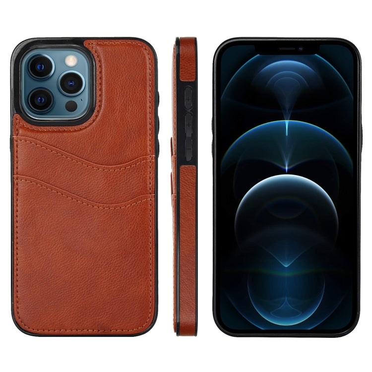 Litchi Leather Skin Card Slots Phone Case, Series 1