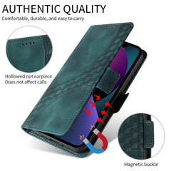 Embossed Rhombus Starry Leather Phone Case, For iPhone 12 Pro Max, For iPhone 12 / 12 Pro, For iPhone 11 Pro Max, For iPhone 11