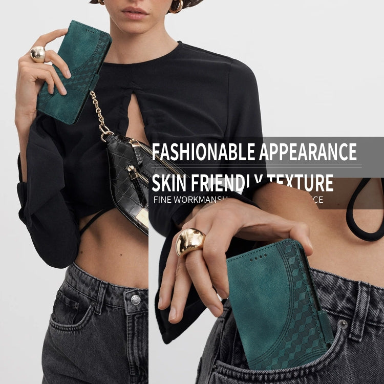 Embossed Rhombus Starry Leather Phone Case, For iPhone 12 Pro Max, For iPhone 12 / 12 Pro, For iPhone 11 Pro Max, For iPhone 11