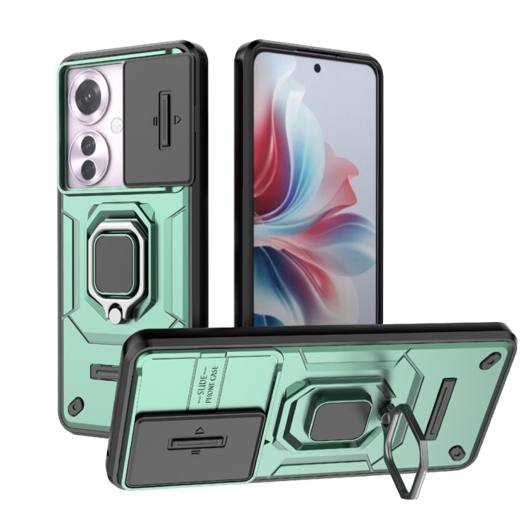 Sliding Camshield TPU + PC Shockproof Phone Case with Holder