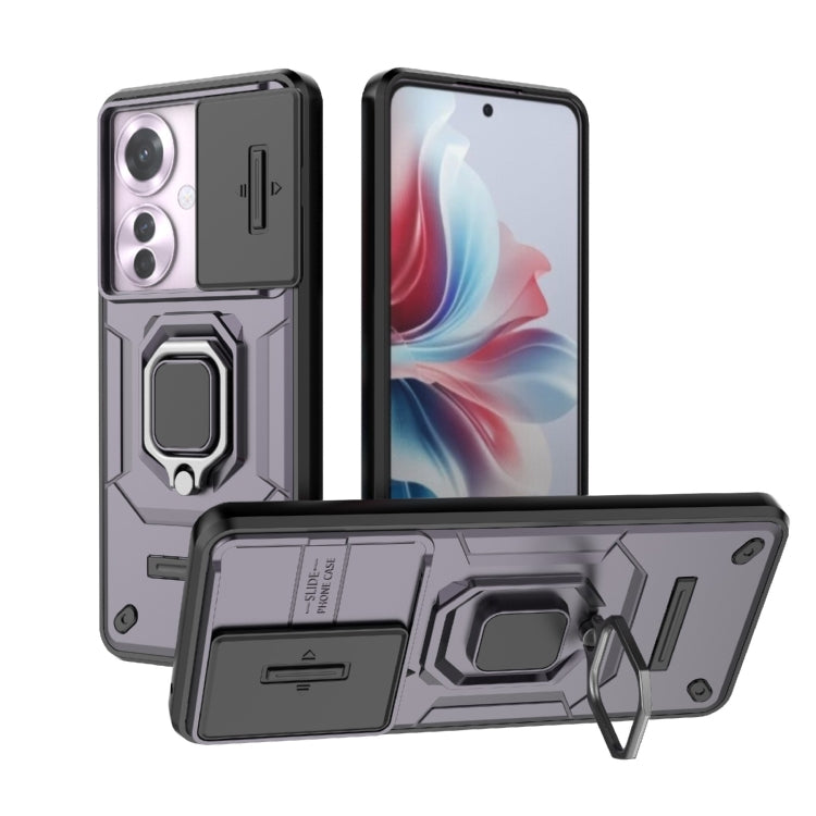 Sliding Camshield TPU + PC Shockproof Phone Case with Holder