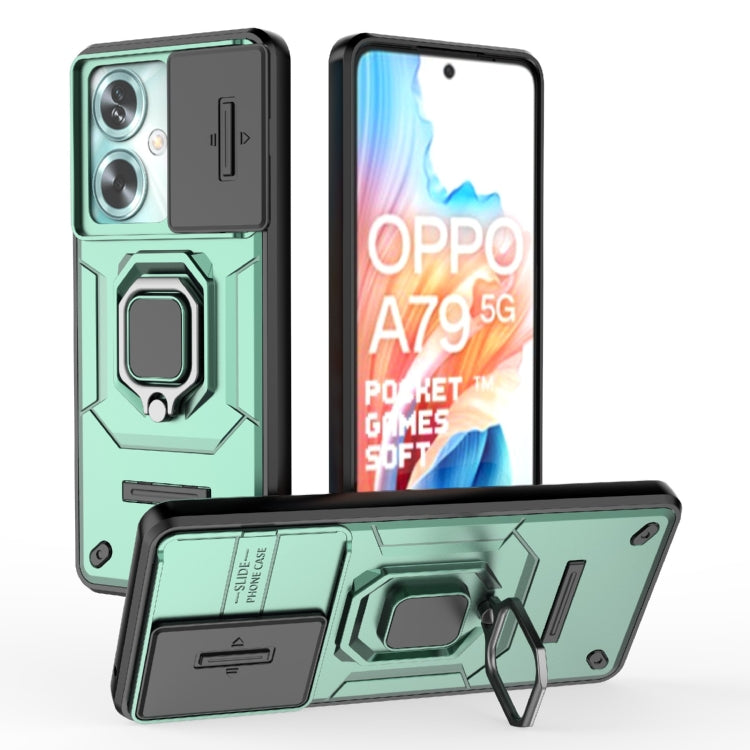 Sliding Camshield TPU + PC Shockproof Phone Case with Holder