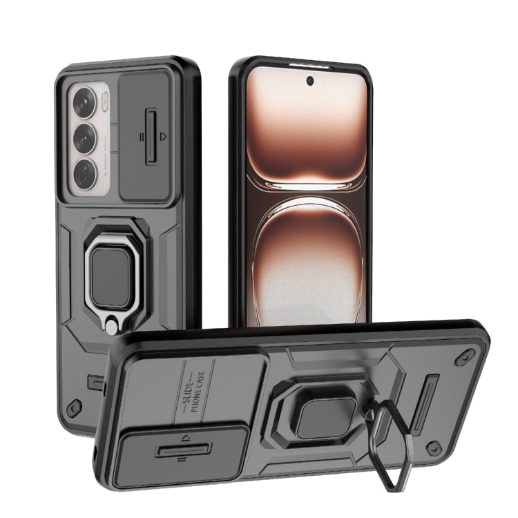 Sliding Camshield TPU + PC Shockproof Phone Case with Holder